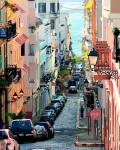 San Juan klassiske gader på Puerto Rico