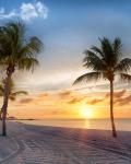Smathers beach på Key West i Florida