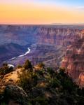 Solnedgangen over Grand Canyon